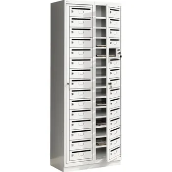 Poštovní schránka Přihrádková skříň MAILMAN, 30 přihrádek, šedá