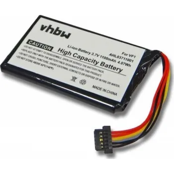 Příslušenství k chytrým hodinkám VHBW Baterie pro TomTom Go 540 / 940, 1100 mAh