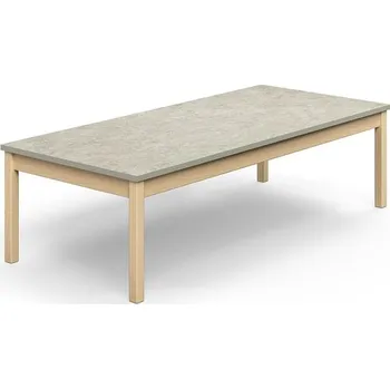 Psací stůl Stůl DECIBEL, 1800x800x530 mm, akustické linoleum, bříza/šedá