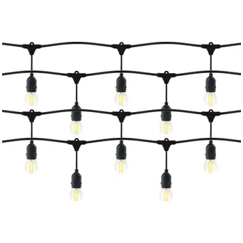 Venkovní osvětlení Osvětlovací girlanda - sada 1 lano 5 m (5 objímek) + 5 LED žárovek 1W E27