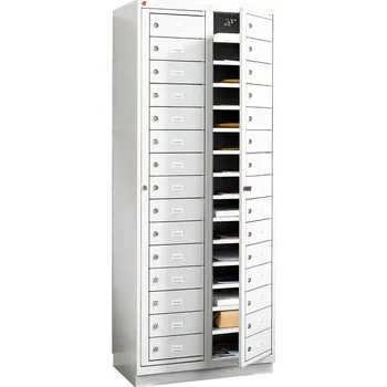 Poštovní schránka Přihrádková skříň PRIVATE, 2x15 přihrádek, šedá