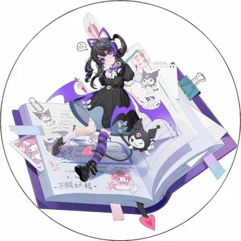Jedlá dekorace na dort Jedlý papír Kuromi anime 19,5 cm