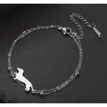 Náramek Náramek s jezevčíkem ocelový