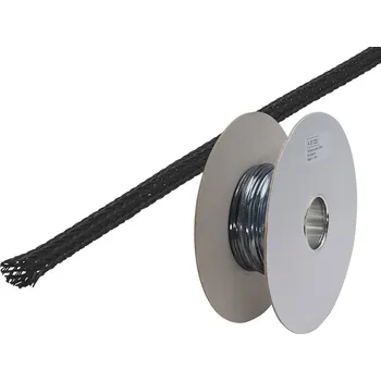 kabelová chránička Ochranný oplet 5mm, černý Role 100m<br />Výrobce: - 437220 100