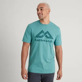 Pánské oblečení Tričko Kathmandu KMD LOGO MNS S/S TEE NU5-Brittany velikost XL