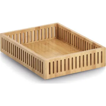 Úložný box Stolní úložný odkladač na dokumenty, bambusový 15202