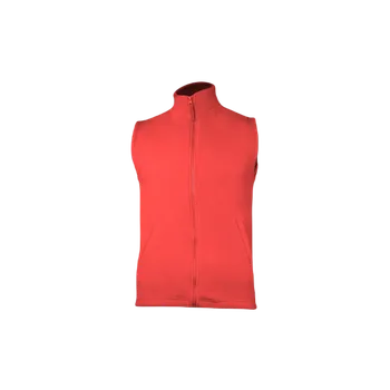 Pánská vesta AF UNISEX Fleece Vesta - Červená Velikost: XL