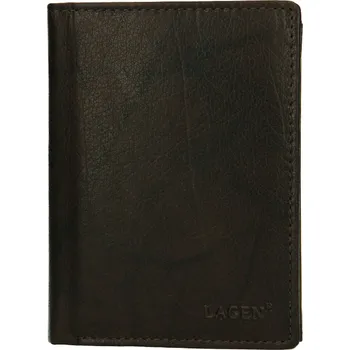 Peněženka Pánská peněženka LAGEN kožená V-26/L tmavě hnědá DBRN