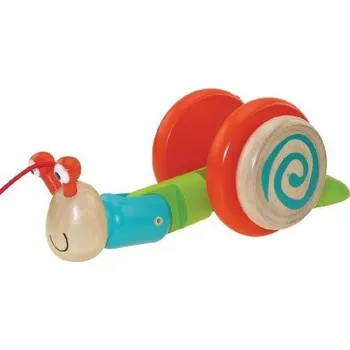 Dřevěná hračka Tahací hračka EDUSHAPE tahací šnek