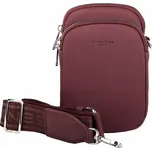 Dvouoddílová vínová crossbody kabelka (taštička) na mobil David Jones CM6906A