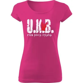 Dámské tričko Tričko s potiskem TRIKO UKB RUZOVE dámské