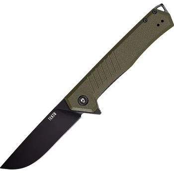 Tekto Knives F1 Alpha Black D2 Green G10