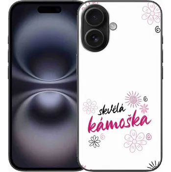 Pouzdro na mobilní telefon Gelový kryt mmCase na iPhone 16 - skvělá kámoška bílé pozadí
