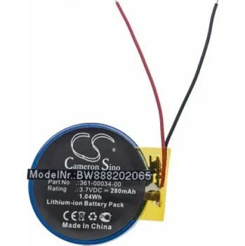 Příslušenství k chytrým hodinkám VHBW Baterie pro Garmin ForeRunner 405 / 410, 280 mAh