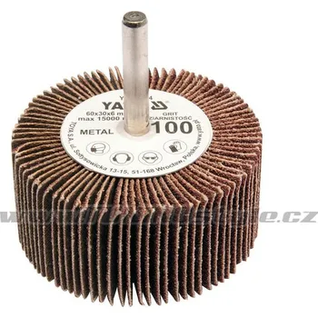 Brusný kotouč Kotouč lamelový radiální 60x30 P-100 s hřídelí 6 mm