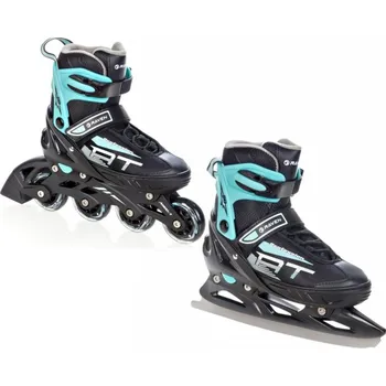 Kolečkové brusle Raven Profession black/mint 2v1 EU 38-42, dámský (se zoubky) + DÁREK