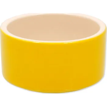 miska pro malé zvíře Miska Small Animals keramická pro králíky žlutá 10x5cm