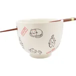 Miska s motivem koček s hůlkami