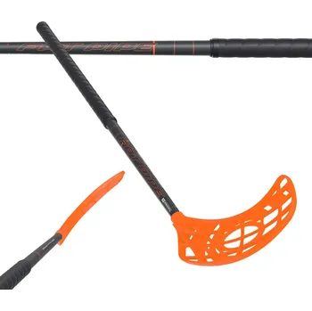 Florbalová hůl Fatpipe Core 34 Black/Orange SMU Pravá (pravá ruka dole) 65 cm (= 76 cm)