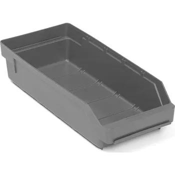 Úložný box Skladová nádoba REACH, 400x180x95 mm, recyklovaný plast, šedá