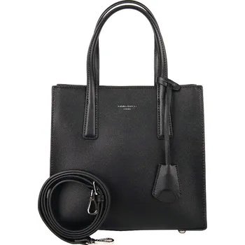 Střední tříoddílová černá kabelka do ruky David Jones CM7132