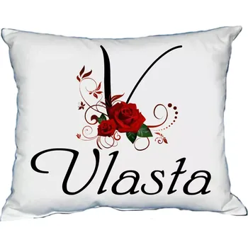 Dekorativní polštářek Moon River VLASTA polštář s dámským jménem 30x40 cm