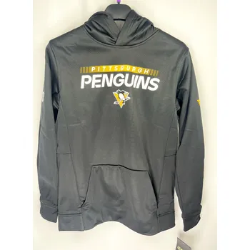 Chlapecká mikina Outerstuff Dětská mikina Pittsburgh Penguins NHL Authentic Pro Hood Po Hoodie Velikost: Dětské S (6 - 9 let)