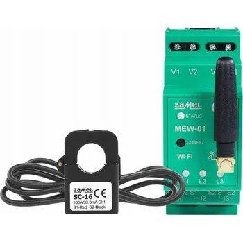 Domovní zvonek Zamel Supla - Wi-Fi monitor elektřiny 1F+N MEW-01/1F