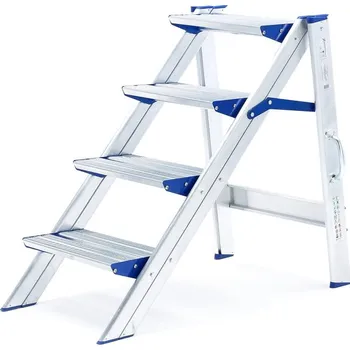 Schůdek Skládací hliníkové schůdky MOUNT, 4 příčky, výška 925 mm