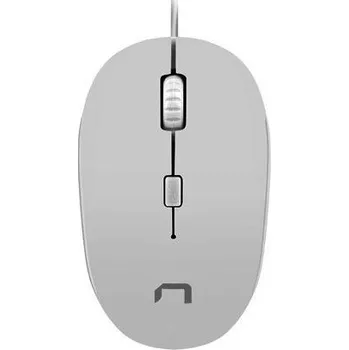 Myš Bílá akrylová USB počítačová Myš Natec