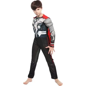 Karnevalový kostým FunCo Dětský kostým Svalnatý Thor s pláštěm 98-110 S