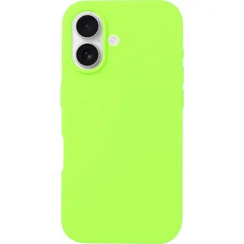 Pouzdro na mobilní telefon Silikonový kryt pro iPhone 16 Plus - neonově zelený