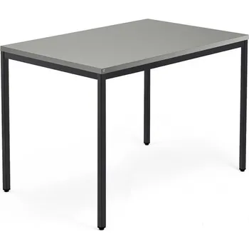 Psací stůl Psací stůl QBUS, 4 nohy, 1200x800 mm, černý rám, světle šedá