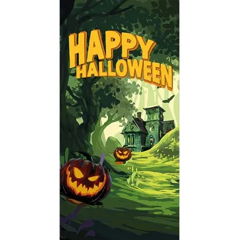 Party dekorace Halloween Banner, Děsivý les, 90x180cm