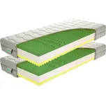 TEXPOL SAMANTA v AKCI 1+1 - oboustranná matrace - středně tvrdá a tuhší strana - 2 kusy 80 x 200 cm, snímatelný potah