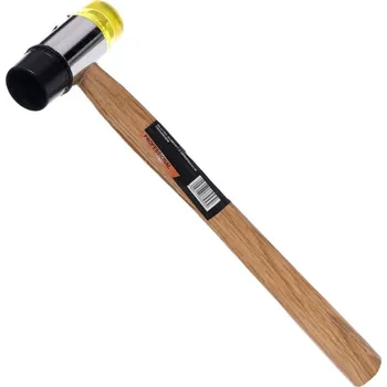 Kladivo Kraft&Dele KD903 gumoplastové kladivo s dřevěnou rukojetí 30mm