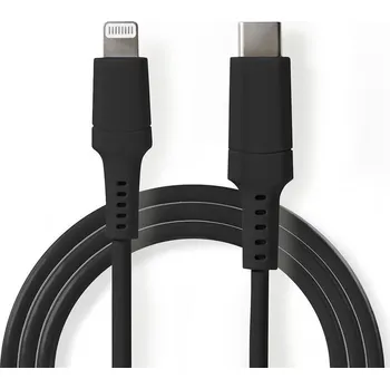 Datový kabel Apple Opletený datový a nabíjecí kabel PD 20W USB-C/Lightning pro iPhone/iPad/iPod/AirPods 1 m černý