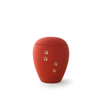 Smuteční dekorace Zvířecí urna Siena Paws - Rubínová 0,5l