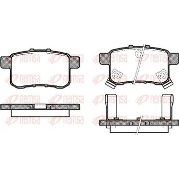 Brzdová destička Sada brzdových destiček, kotoučová brzda REMSA 1332.02