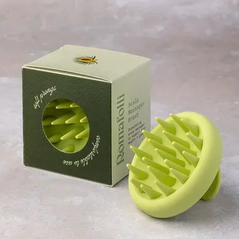 Přípravek proti padání vlasů Romafolli Scalp Massager Brush (color Marigold) | Masážní kartáč na pokožku hlavy PISTÁCIOVÝ