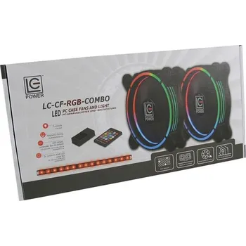 LED páska LC POWER LC-CF-RGB-COMBO, osvětlení skříně, ventilátoy + LED pásek