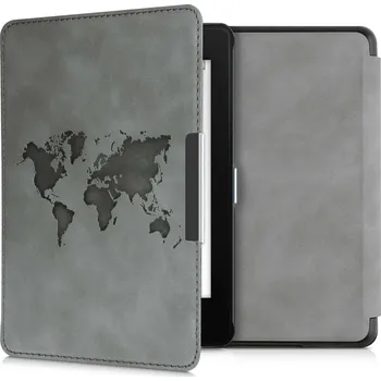 Pouzdro na čtečku elektronické knihy Pouzdro KW Mobile - Travel Outline - KW4897513 - pro Amazon Kindle Paperwhite 4 (2018) - šedé + BONUSY