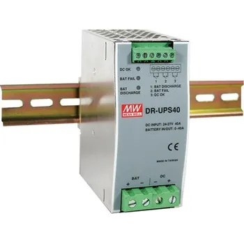 spínaný zdroj Mean Well DR-UPS40 Průmyslový napájecí zdroj 24V 2A na DIN lištu se zálohovací funkcí