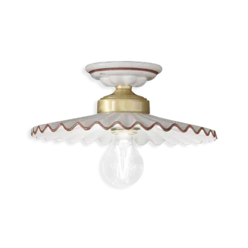 Ferroluce Stropní retro svítidlo L'AQUILA, ∅ 23 cm, 1xE27