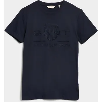 Dívčí tričko TRIČKO GANT TONAL SHIELD T-SHIRT EVENING BLUE