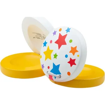 Bigjigs Toys Kastaněty hvězdičky 1 ks Žlutá
