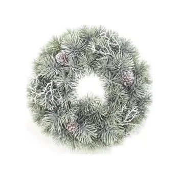 Věnec 210-0020 věnec chvojí ojíněný, 30cm
