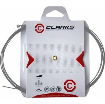 Lanko pro jízdní kolo Clarks Brzdové lanko NEREZOVÁ OCEL DLOUHÁ ŽIVOTNOST MTB/Road Universal 2000mm