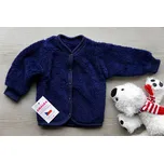 AMÁLKA Chlupatý kojenecký kabátek, tmavě modrý Velikost: 86