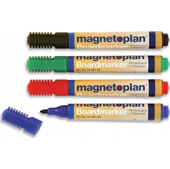 Fixy Magnetoplan s mazacími pery + flipchart 4 barvy